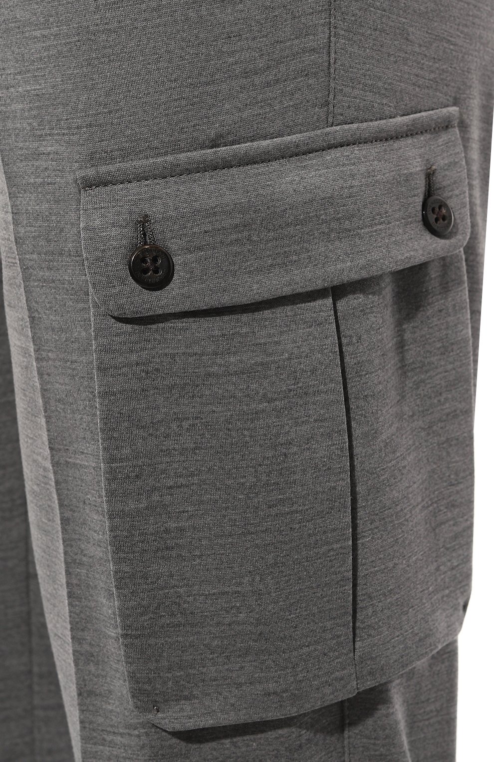 Брюки-карго из шерсти и хлопка CORNELIANI темно-серого цвета по цене 52750 руб., арт. 934L14-9318800, фото 5 Брюки-карго из шерсти и хлопка CORNELIANI, арт. 934L14-9318800, фото 5