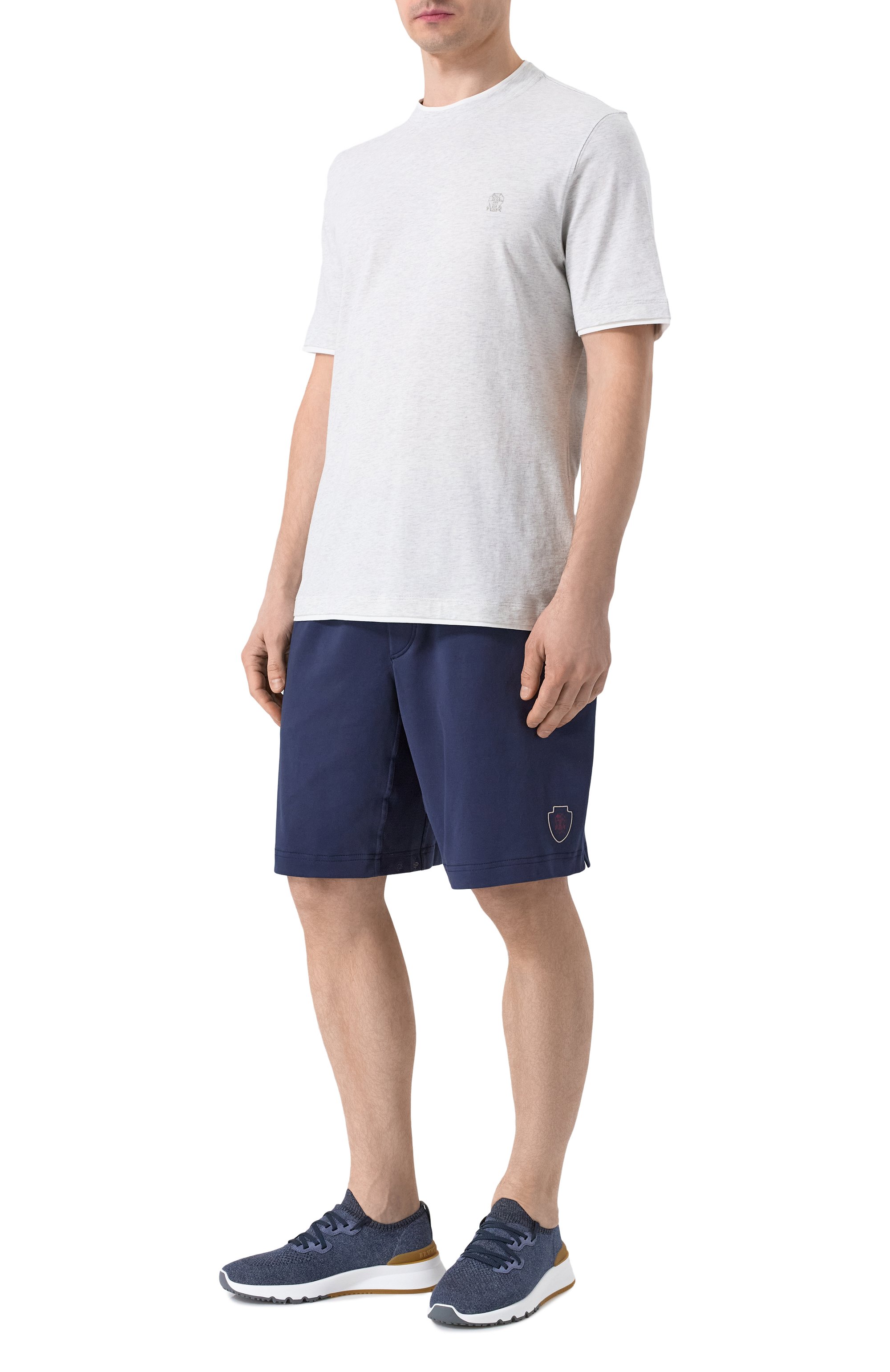 Хлопковые шорты BRUNELLO CUCINELLI, арт. ML8243390T, фото 2