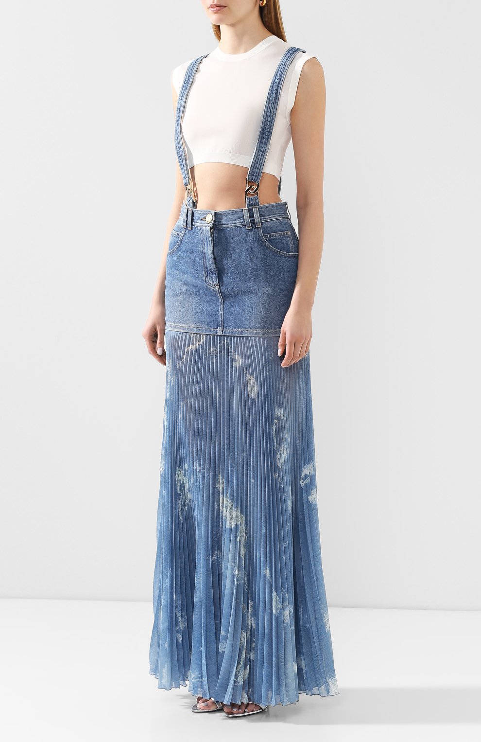 Джинсовая юбка BALMAIN, арт. TF14708/D018, фото 3