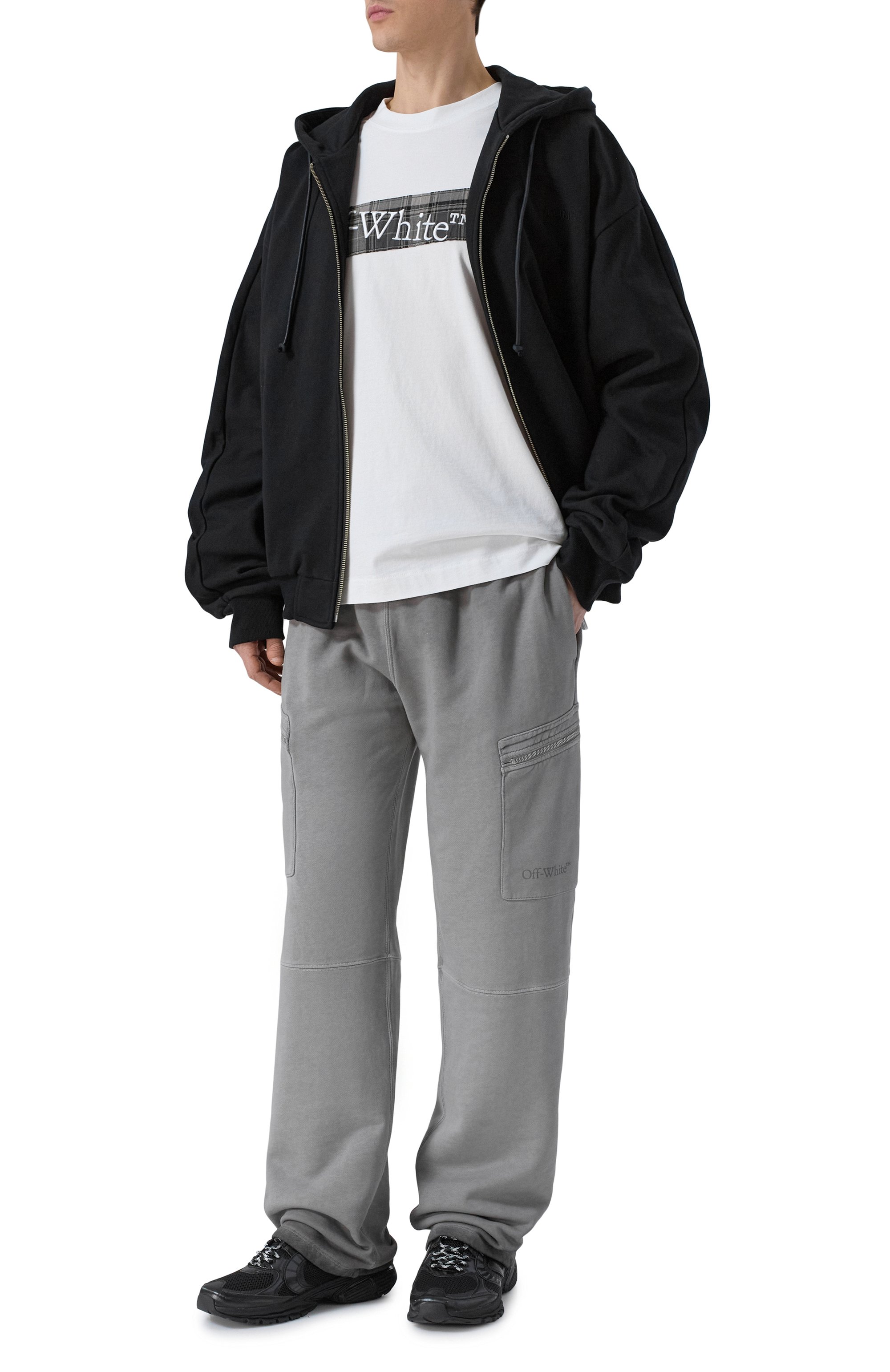 Хлопковая футболка OFF-WHITE, арт. 0MAA120F25JER00N, фото 2