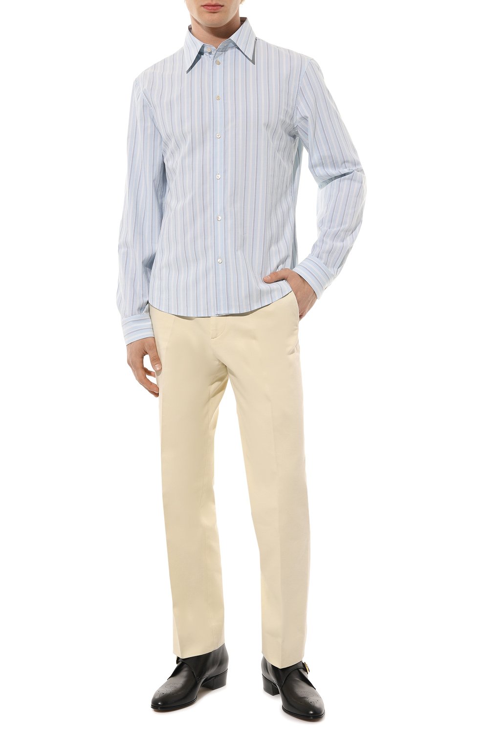 Хлопковая рубашка GUCCI, арт. 625882 ZAEC2, фото 2