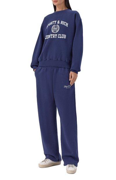 Хлопковый свитшот SPORTY AND RICH, арт. ST09876218BL106, фото 2
