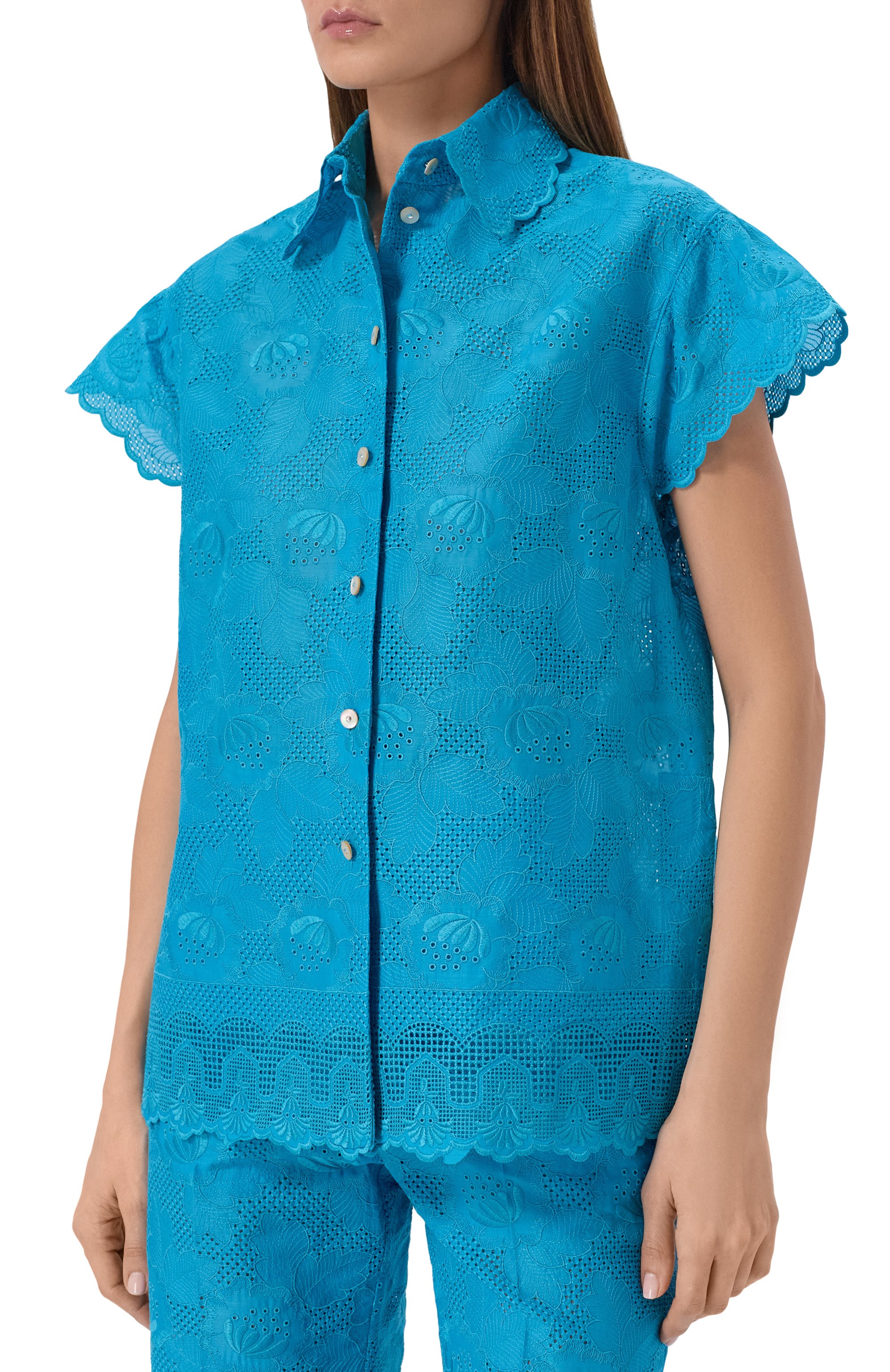 Хлопковая рубашка VALENTINO, арт. 8B3AA0F1/A4G, фото 3