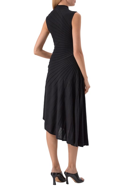 Шерстяное платье Alaia AA9R2569K162C Чёрный  AA9R2569K162C Фото 3