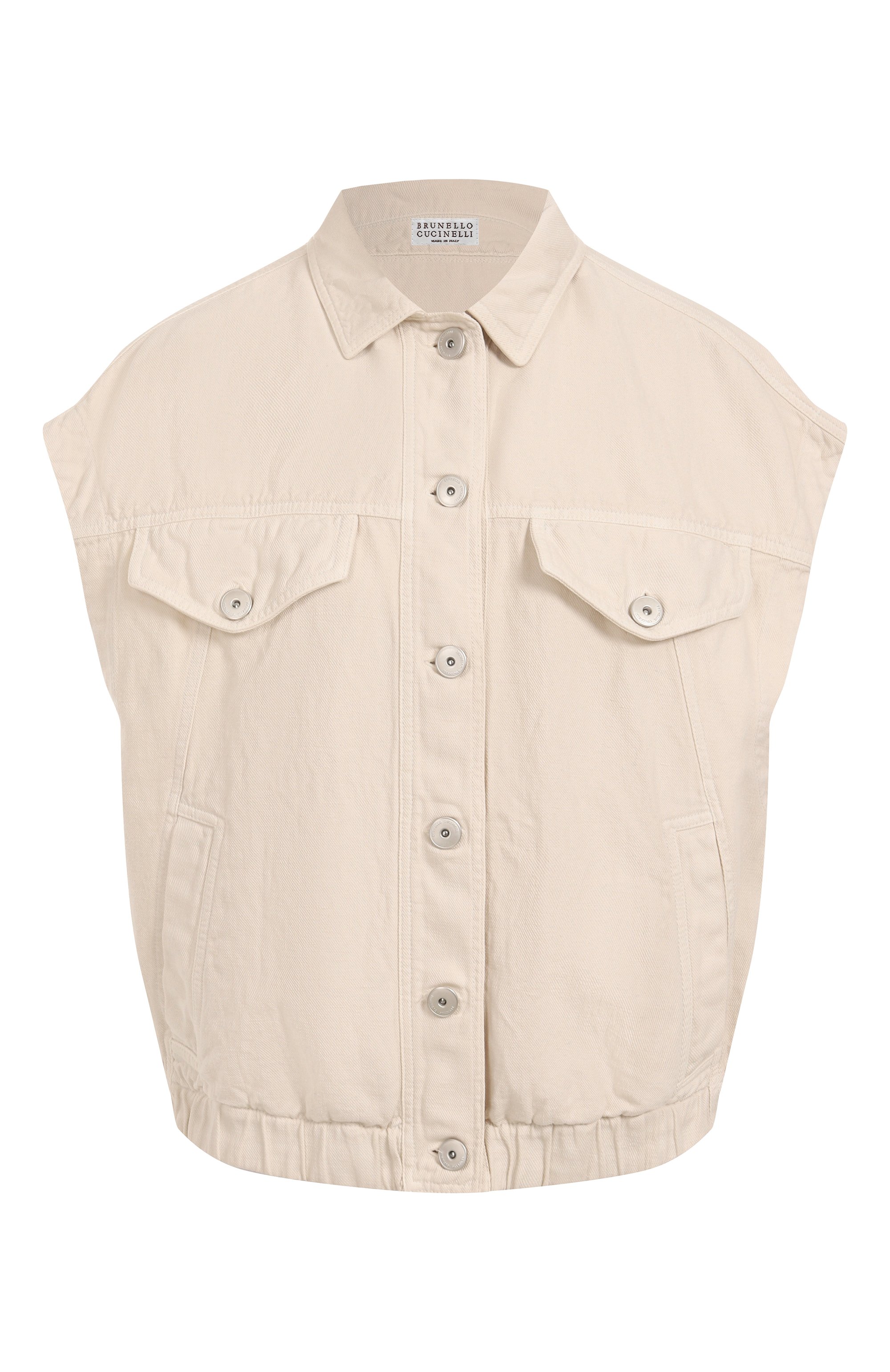 Жилет из хлопка и льна BRUNELLO CUCINELLI, арт. ML996FX706, фото 1