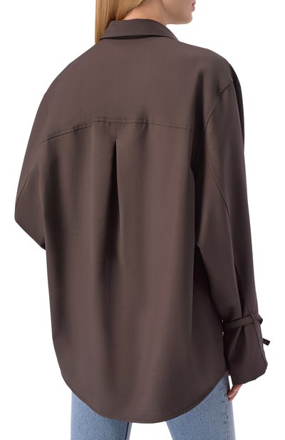 Шерстная рубашка TOTEME, арт. 261-WRT0622-FB0552, фото 4