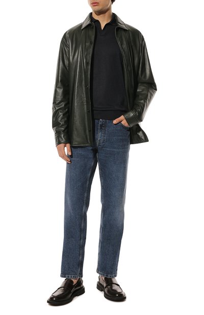 Шелковое поло ANDREA CAMPAGNA, арт. 43174/30901, фото 2