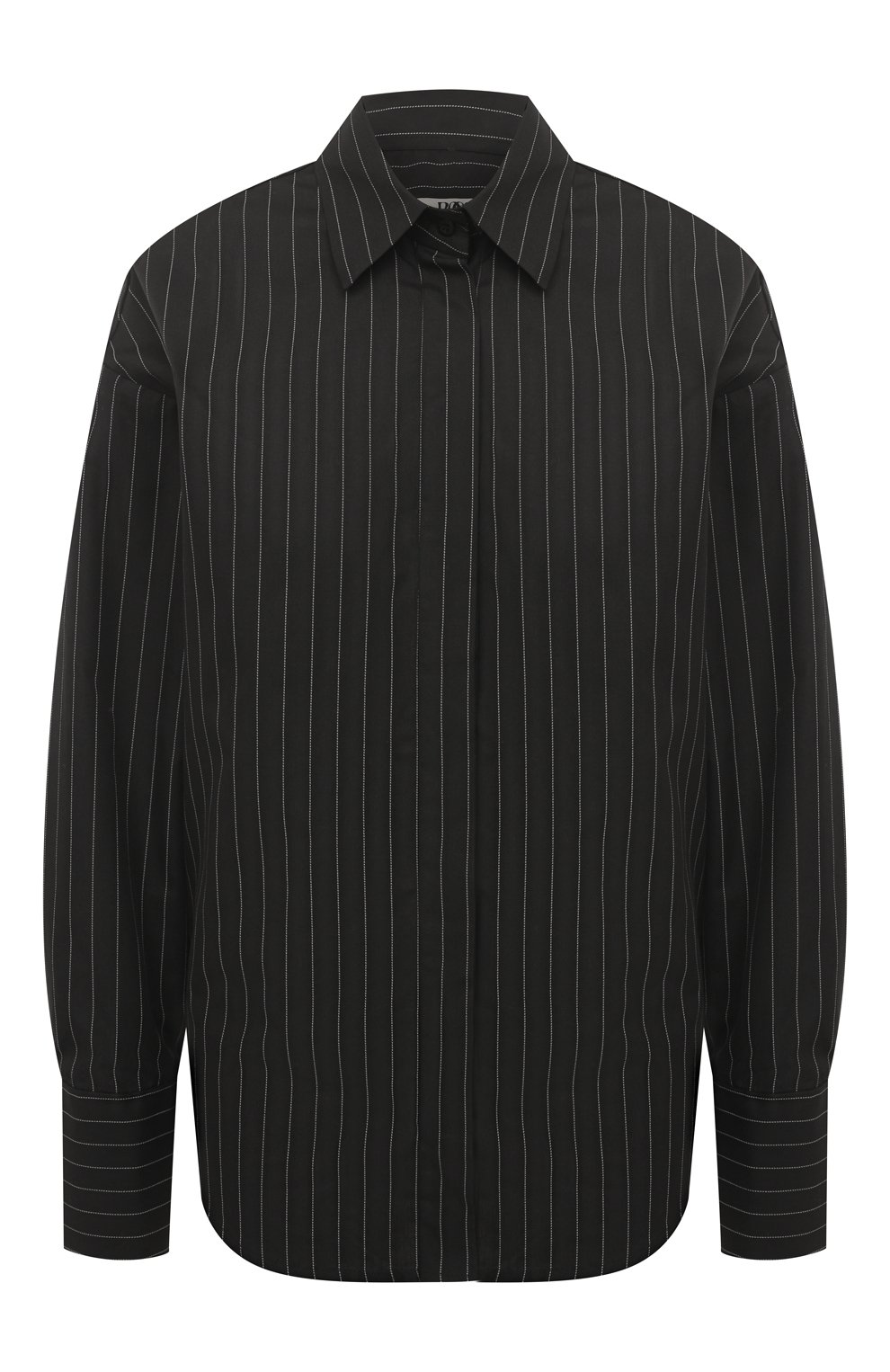 Рубашка из хлопка и вискозы BORNE BOURGEOIS черного цвета по цене 29800 руб., арт. SW-BL-BO-3003, фото 1 Рубашка из хлопка и вискозы BORNE BOURGEOIS, арт. SW-BL-BO-3003, фото 1