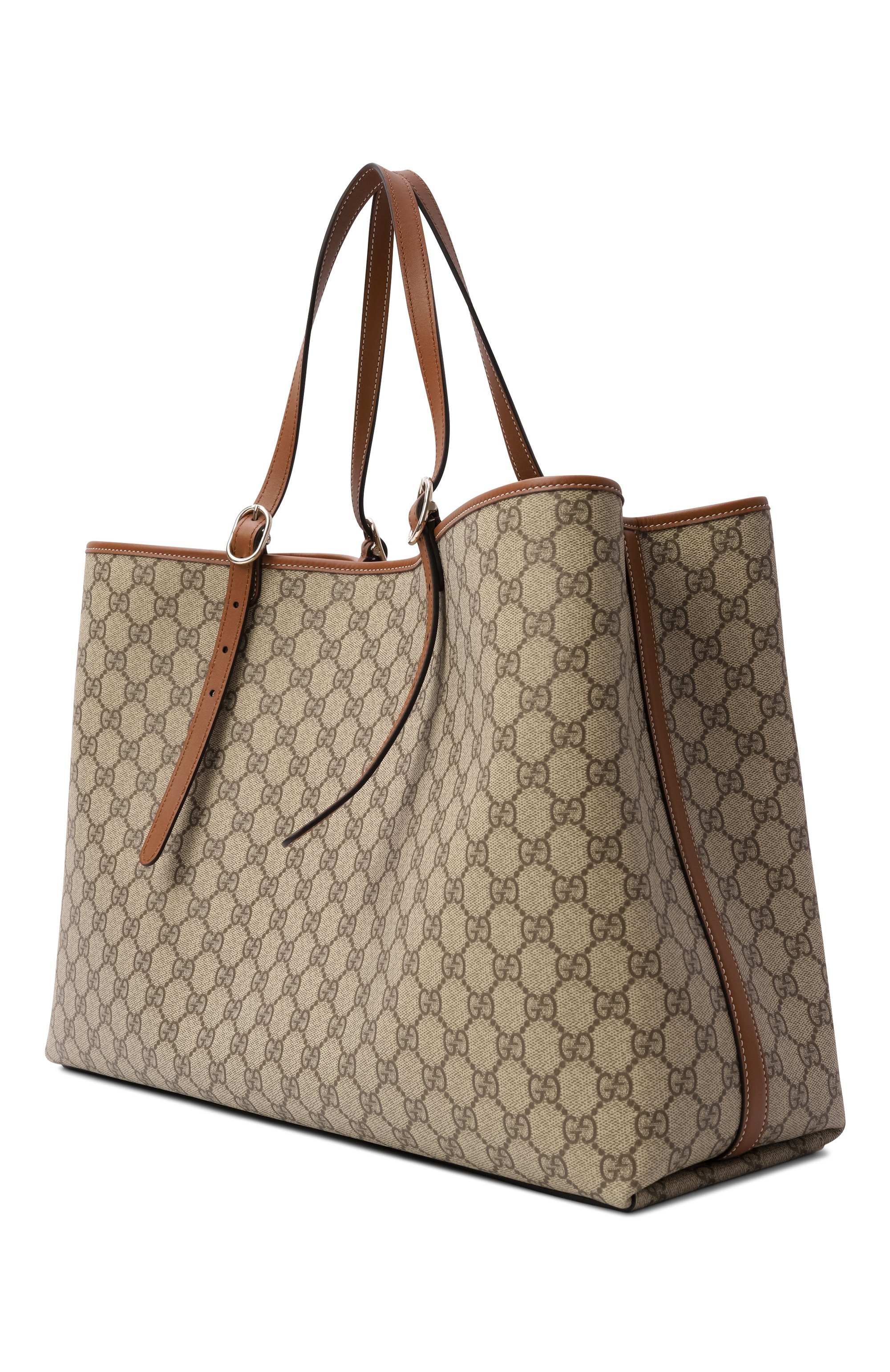 Сумка-тоут gg emblem maxi GUCCI бежевого цвета по цене 377500 руб., арт. 815212/FAD6L, фото 4 Сумка-тоут gg emblem maxi GUCCI, арт. 815212/FAD6L, фото 4