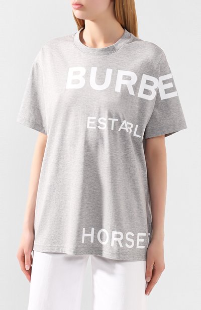 Хлопковая футболка BURBERRY, арт. 8028904, фото 3