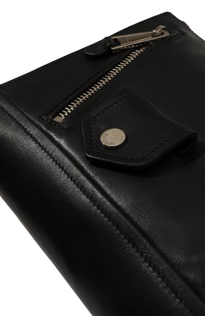 Кожаный клатч MOSCHINO черного цвета по цене 85050 руб., арт. A8402/8002, фото 3 Кожаный клатч MOSCHINO, арт. A8402/8002, фото 3