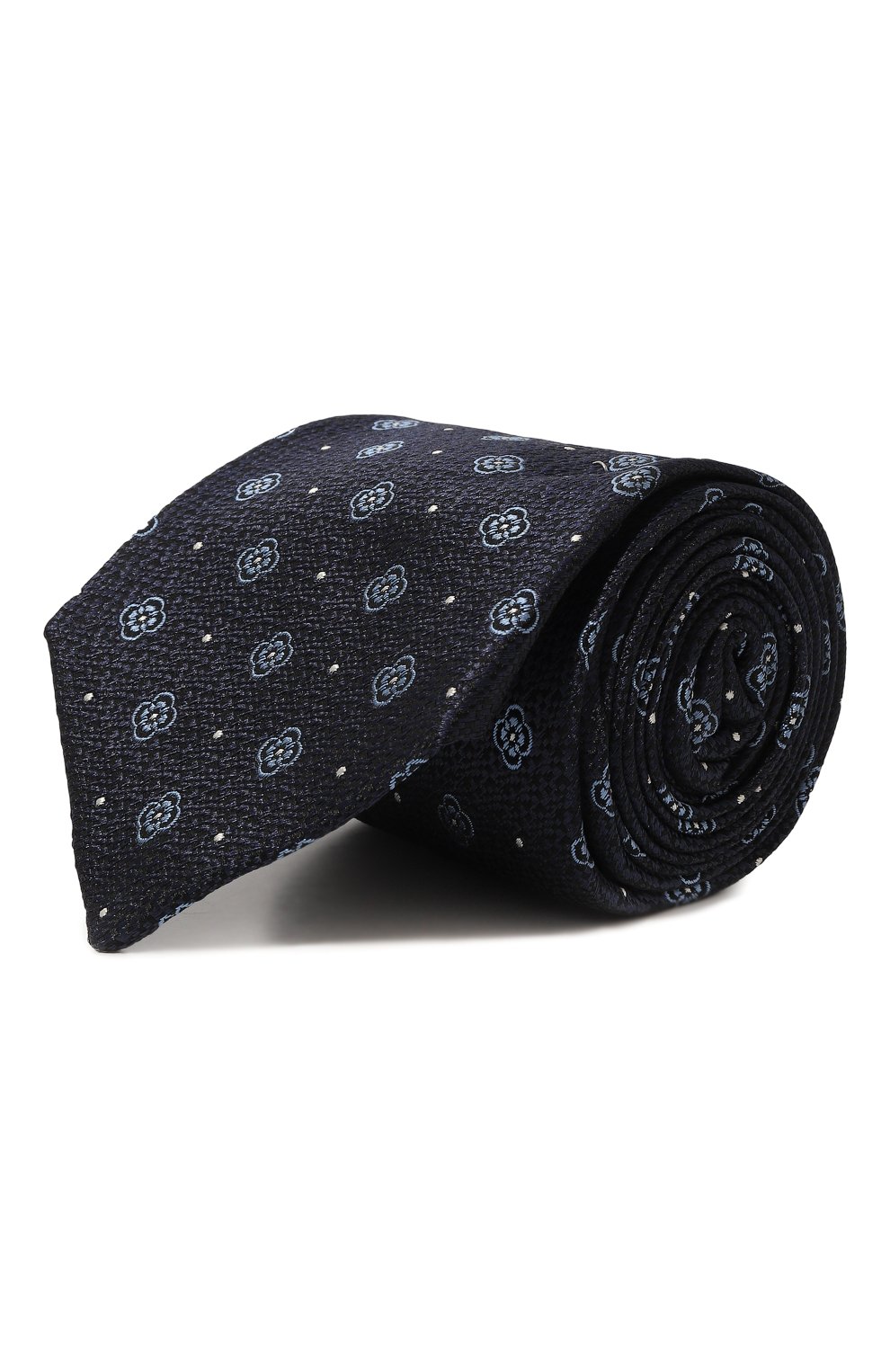 Шелковый галстук KITON темно-синего цвета по цене 29500 руб., арт. UCRVKPC08H01, фото 1 Шелковый галстук KITON, арт. UCRVKPC08H01, фото 1