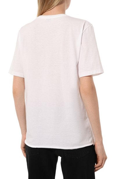 Хлопковая футболка SAINT LAURENT, арт. 615522/YBS02, фото 4