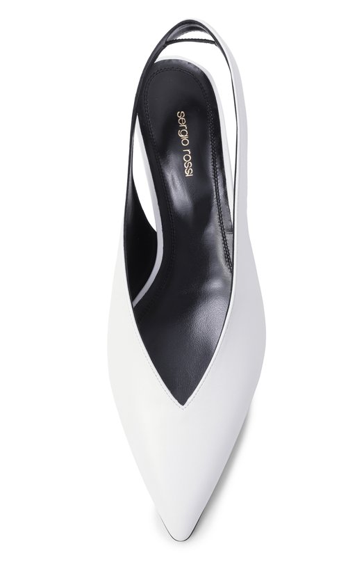 Кожаные туфли Beak 25 Sergio Rossi B13200/MMVN13 Белый  B13200/MMVN13 Фото 6
