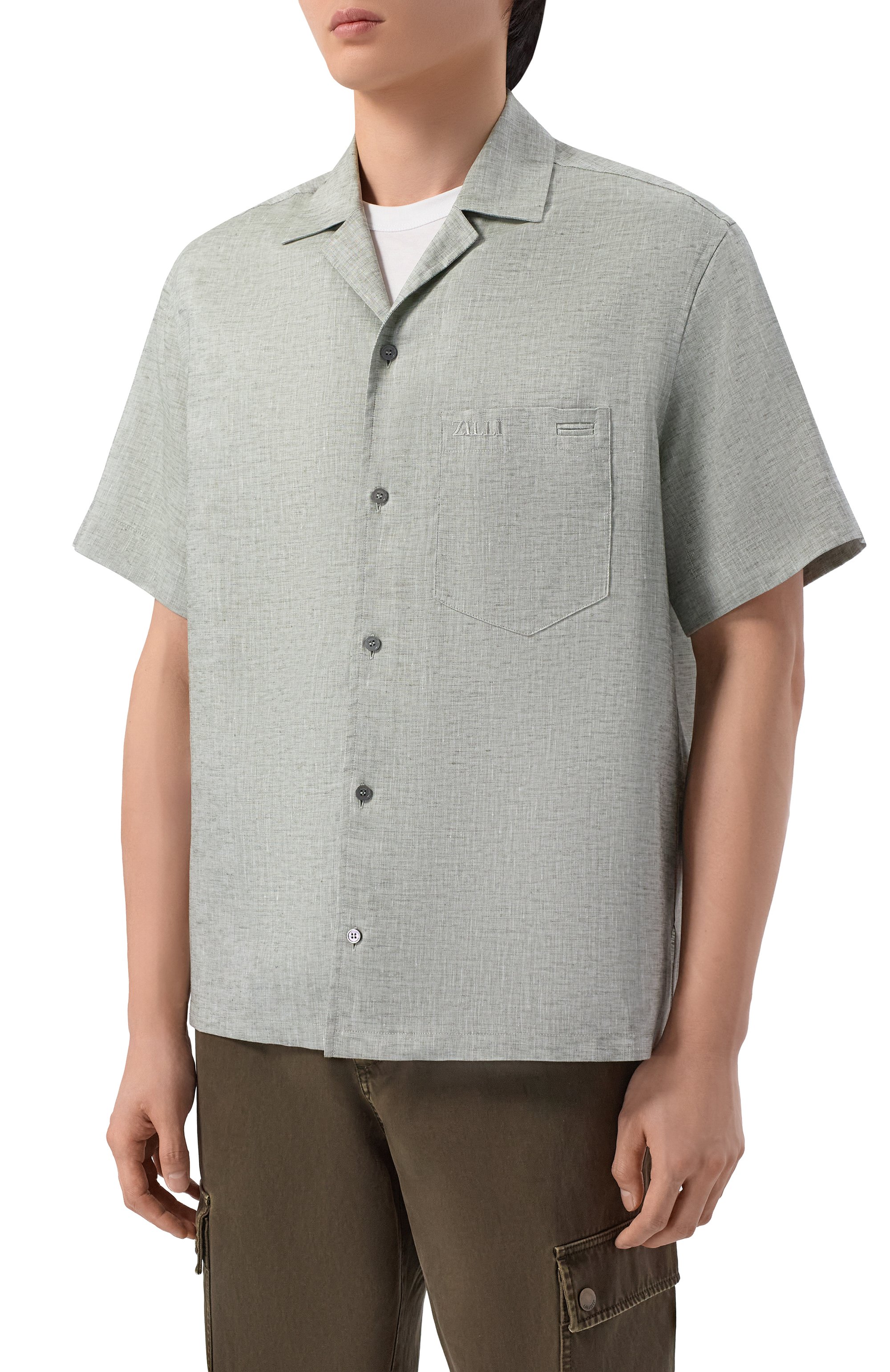 Льняная рубашка ZILLI, арт. ZSSH08M080001632U, фото 3