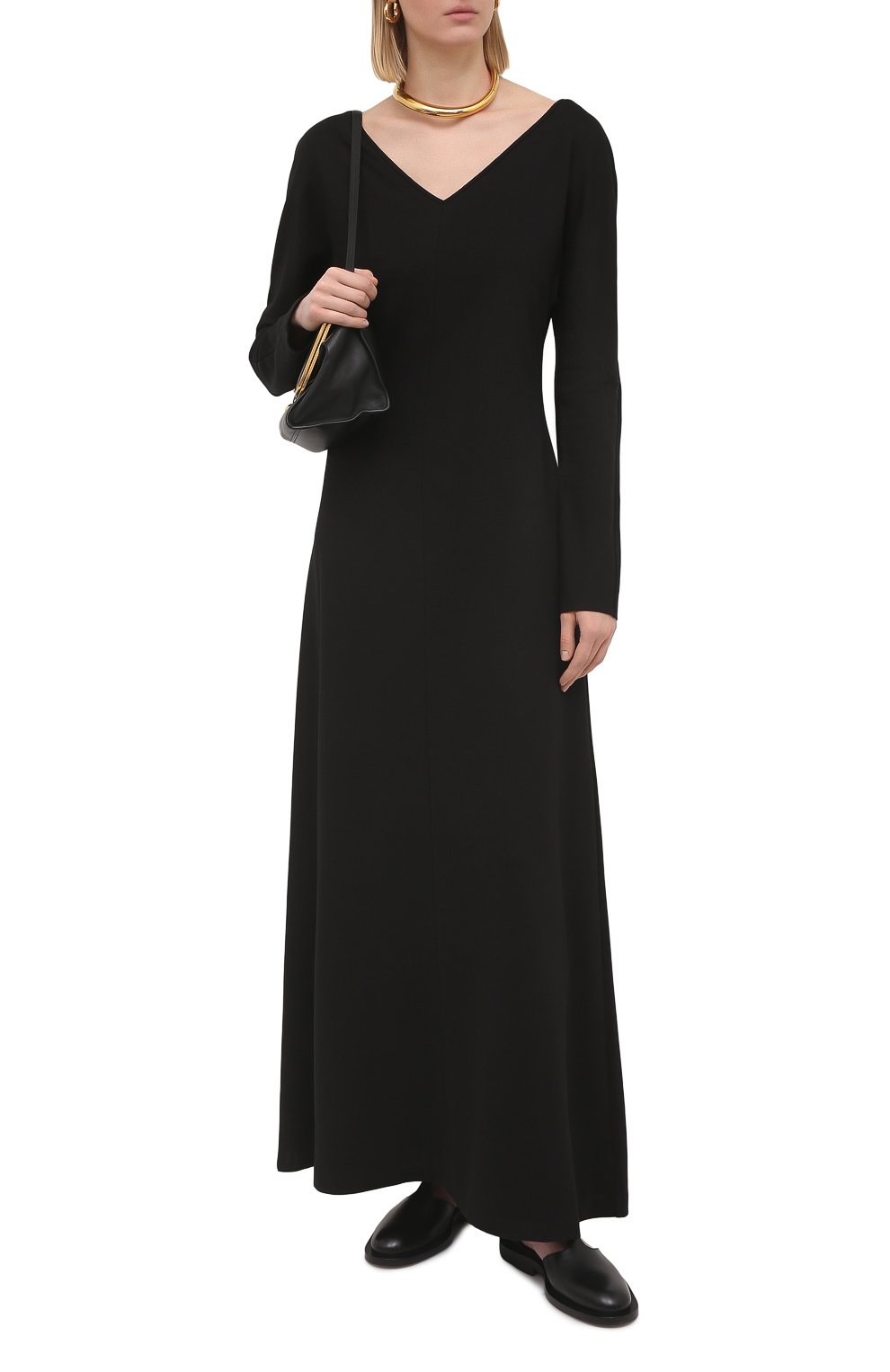 Платье THE ROW черного цвета по цене 89950 руб., арт. 5744K378, фото 2 Платье THE ROW, арт. 5744K378, фото 2