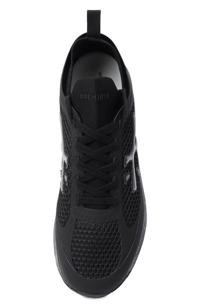 Комбинированные кроссовки moerun PREMIATA черного цвета по цене 35050 руб., арт. M0ERUN0.1/VAR 8261, фото 5 Комбинированные кроссовки moerun PREMIATA, арт. M0ERUN0.1/VAR 8261, фото 5