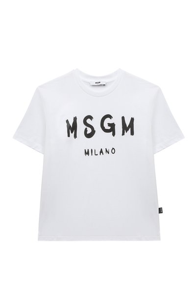 Хлопковая футболка MSGM KIDS, арт. F3MSJUTH011, фото 1