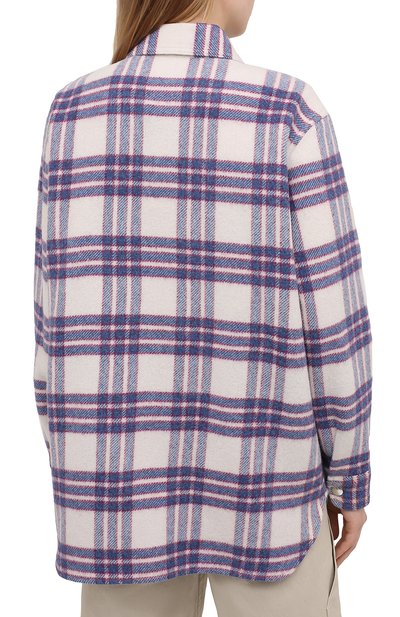 Шерстяная куртка ISABEL MARANT ETOILE синего цвета по цене 45150 руб., арт. MA0953-21P064E/FAX0NLI, фото 4 Шерстяная куртка ISABEL MARANT ETOILE, арт. MA0953-21P064E/FAX0NLI, фото 4