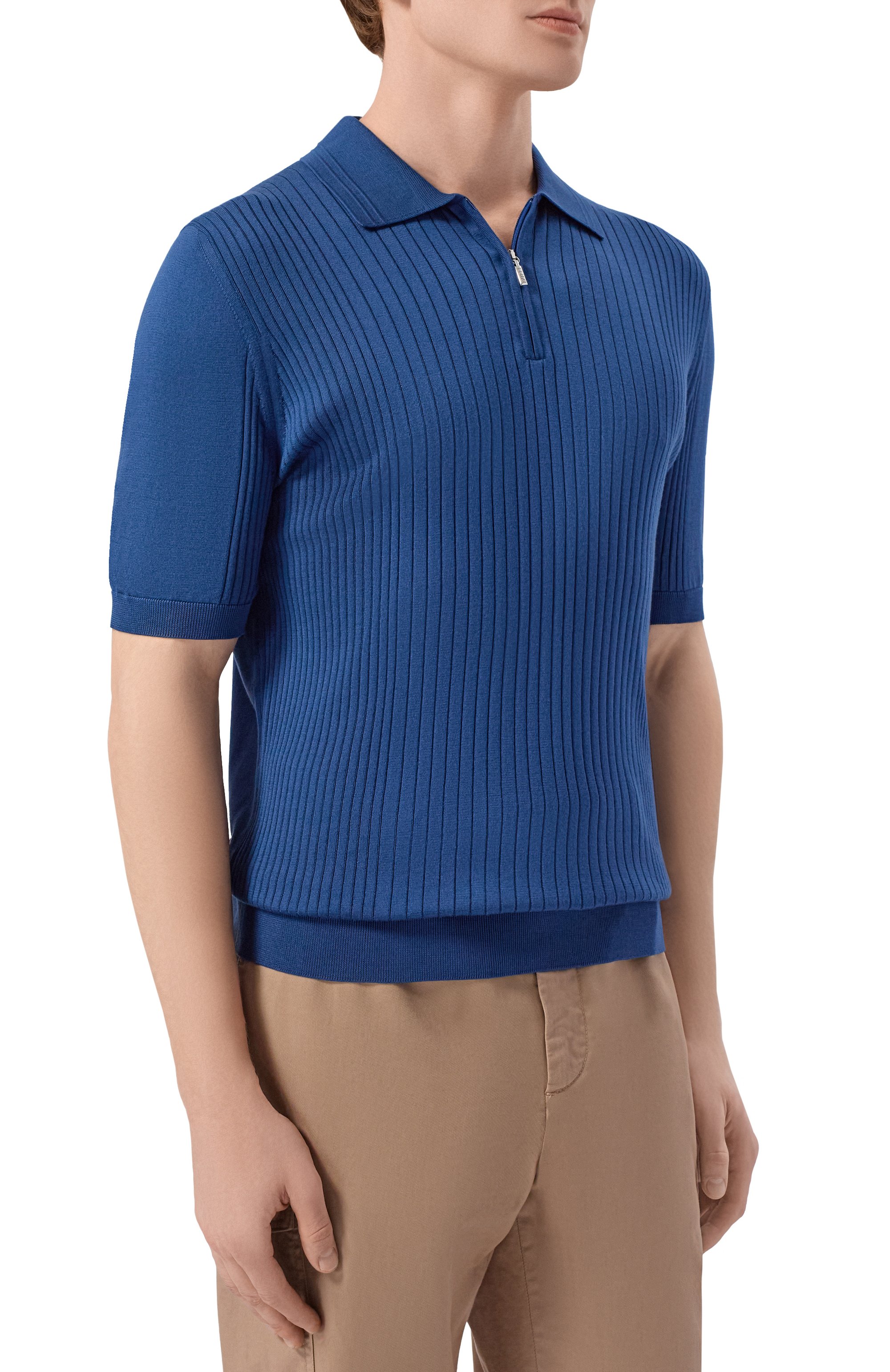 Шелковое поло ZILLI, арт. KZP002M0640VST000, фото 3