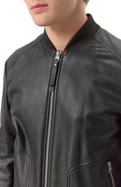 Кожаный бомбер HUGO, арт. 50481934, фото 5