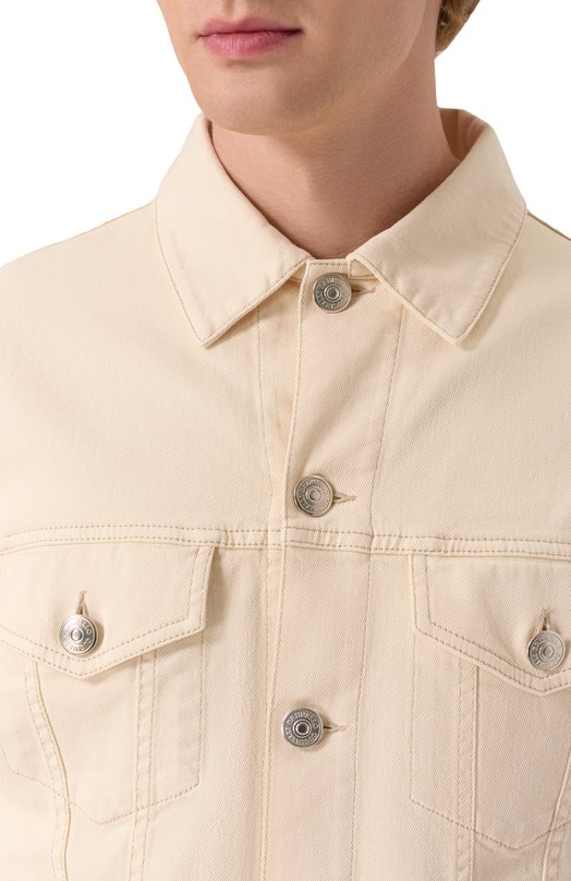 Джинсовая куртка Brunello Cucinelli M277P6910 Кремовый  M277P6910 Фото 5