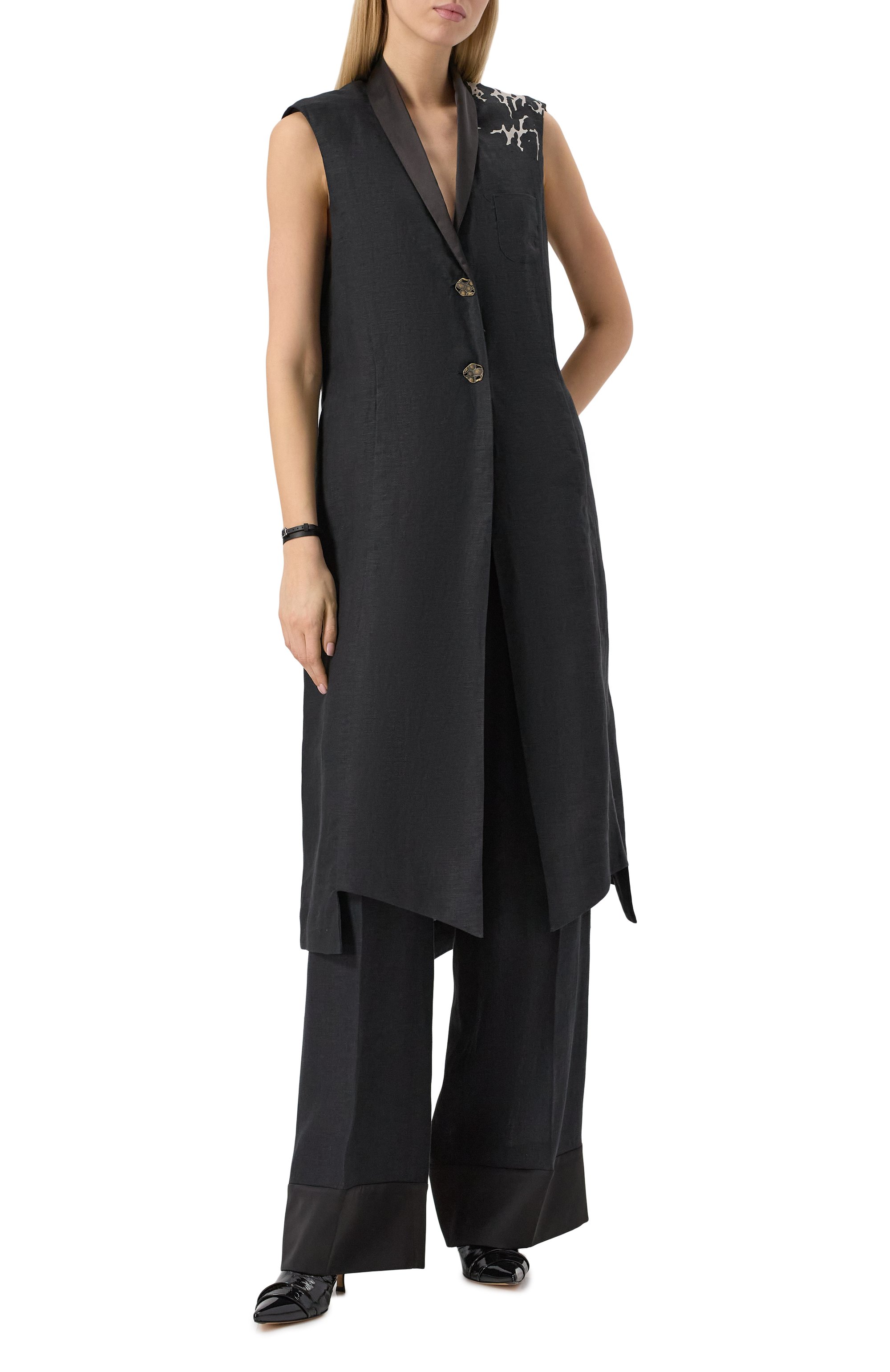 Льняное платье MIDGARD PARIS, арт. VT1602-LN-BK, фото 2