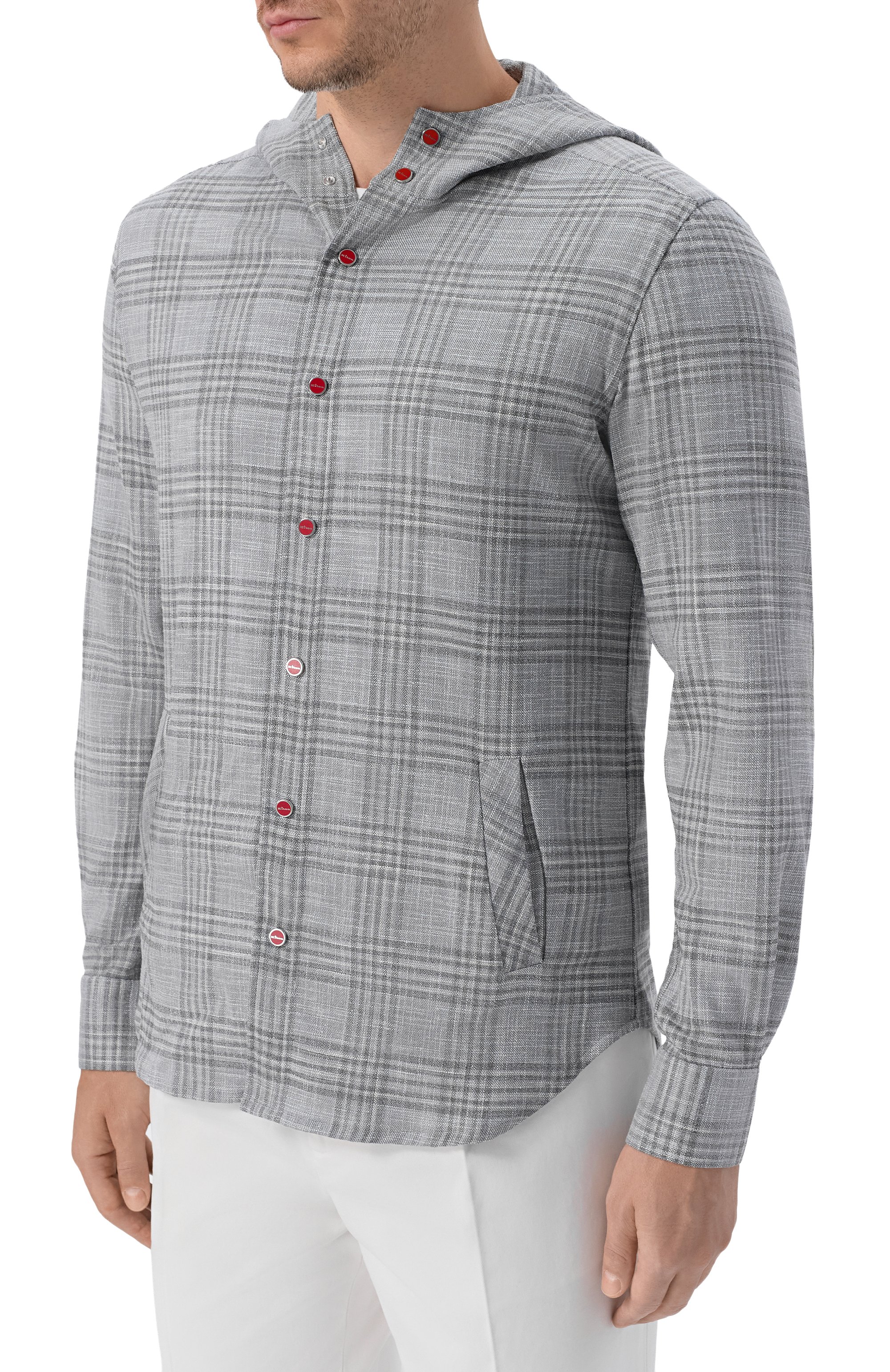 Рубашка из шерсти и шелка KITON,  арт. UMCMARK0617E20, фото 3