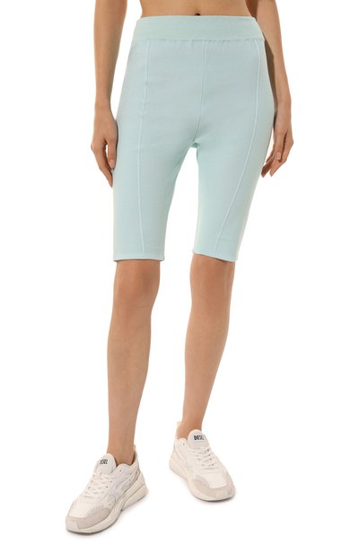 Шорты из шелка и вискозы FREEAGE голубого цвета по цене 12100 руб., арт. S23.SR005.7000.502, фото 3 Шорты из шелка и вискозы FREEAGE, арт. S23.SR005.7000.502, фото 3