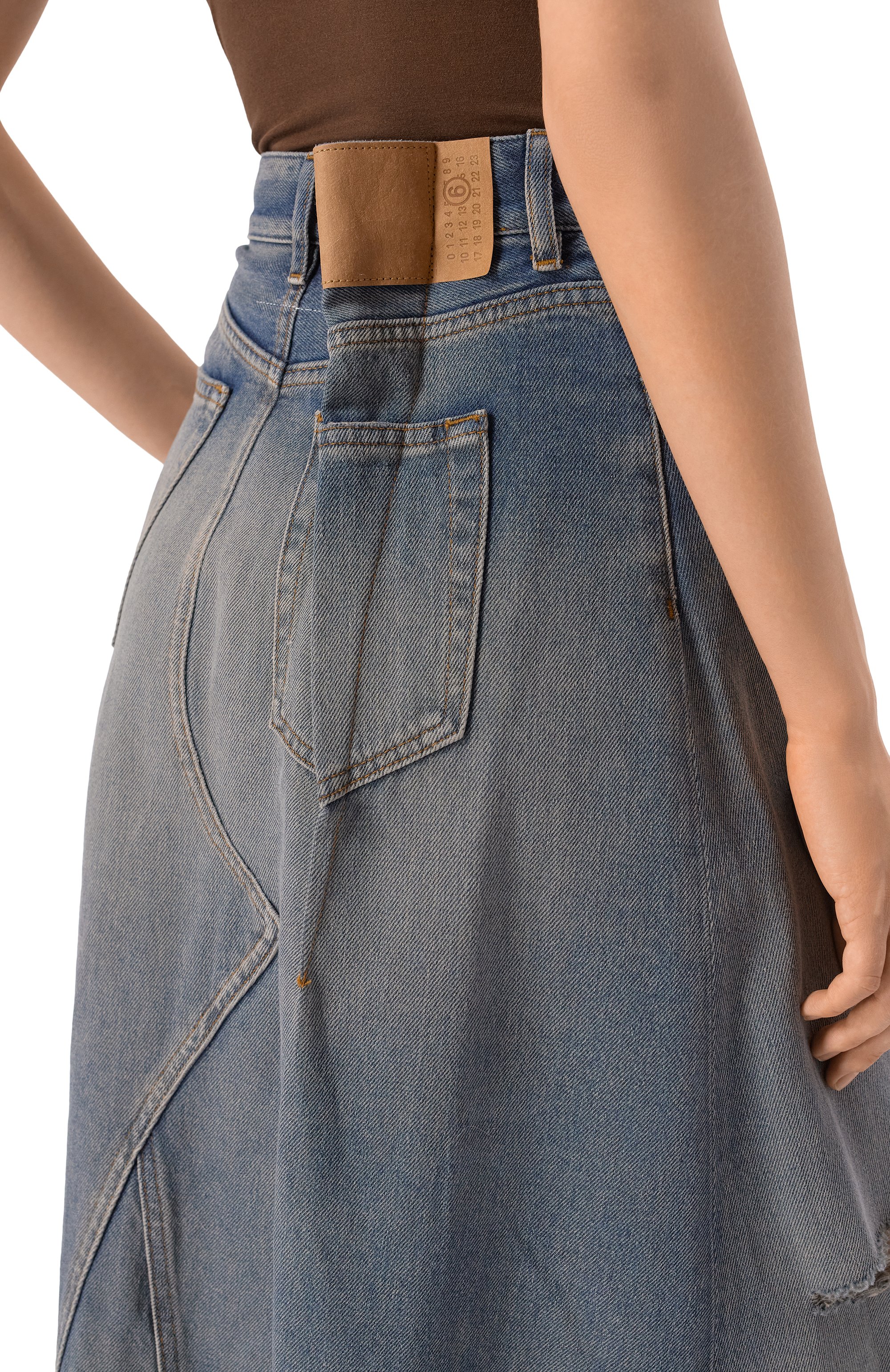 Джинсовая юбка MM6, арт. S52ME0022/M30017, фото 6