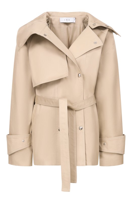 Хлопковый тренч Iro WP137RALYA Бежевый WP137RALYA