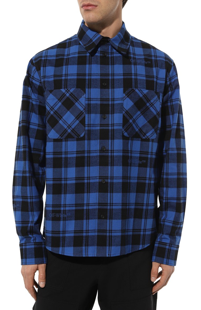 Хлопковая рубашка OFF-WHITE, арт. 0MGE030F23FAB001, фото 1