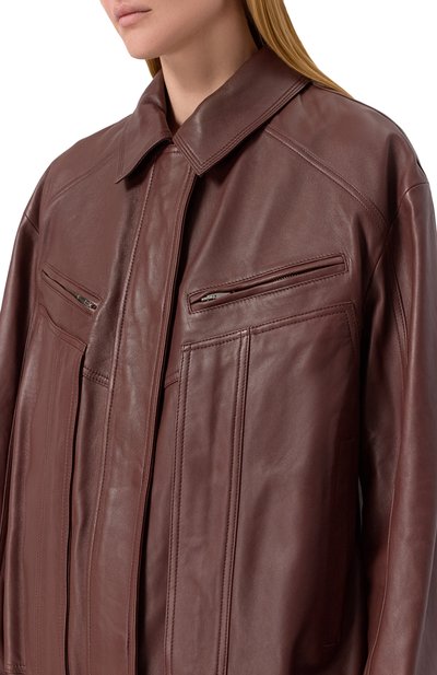 Кожаный бомбер 12 STOREEZ, арт. 127369, фото 5