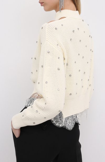 Свитер из хлопка и шерсти SELF-PORTRAIT, арт. PF20-141, фото 4