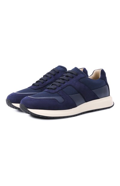 Мужские комбинированные кроссовки MVST, арт. SNEAKER 7/CALFSKIN+SUEDE+NYL0N
