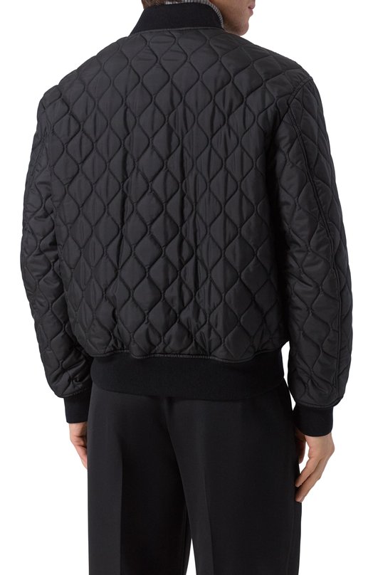 Шелковый бомбер MVST M25.1PM.0005/BIG SIZE/ZEGNA SILK Чёрный  M25.1PM.0005/BIG SIZE/ZEGNA SILK Фото 4