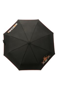 Женский складной зонт MOSCHINO черного цвета, арт. 8031-0PENCL0SE | Фото 1 (Материал: Металл, Текстиль, Синтетический материал; Региональные ограничения белый список (Axapta Mercury): RU; Нос: Не проставлено; Материал сплава: Проставлено)