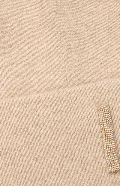 Кашемировая шапка BRUNELLO CUCINELLI бежевого цвета по цене 82500 руб., арт. M12171699P, фото 3 Кашемировая шапка BRUNELLO CUCINELLI, арт. M12171699P, фото 3