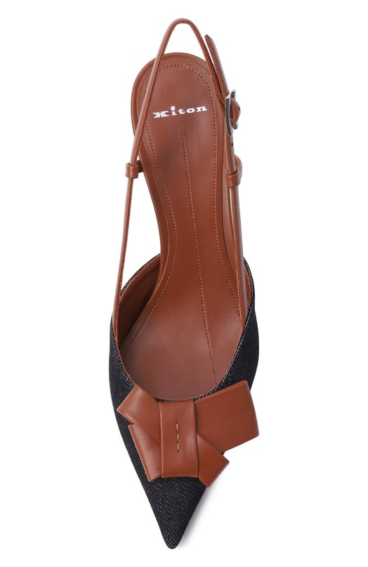 Комбинированные туфли Kiton D61824K0900H01 Синий  D61824K0900H01 Фото 6