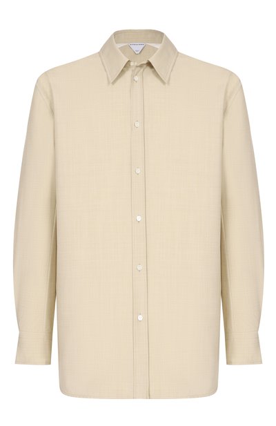 Мужская рубашка из шерсти и хлопка BOTTEGA VENETA, арт. 861966/V6DG0