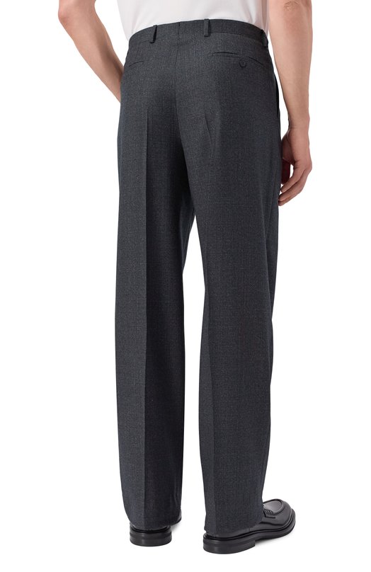 Шерстяные брюки Brioni RPAI0L/0DA56 Серый  RPAI0L/0DA56 Фото 4