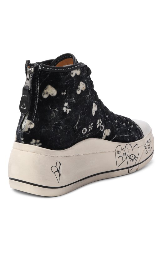 Текстильные кеды Kurt R13 R13S5029-S238W Чёрный  R13S5029-S238W Фото 5