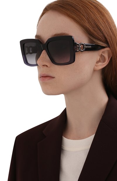 Солнцезащитные очки BALMAIN фиолетового цвета по цене 68250 руб., арт. BPS-105C, фото 2 Солнцезащитные очки BALMAIN, арт. BPS-105C, фото 2