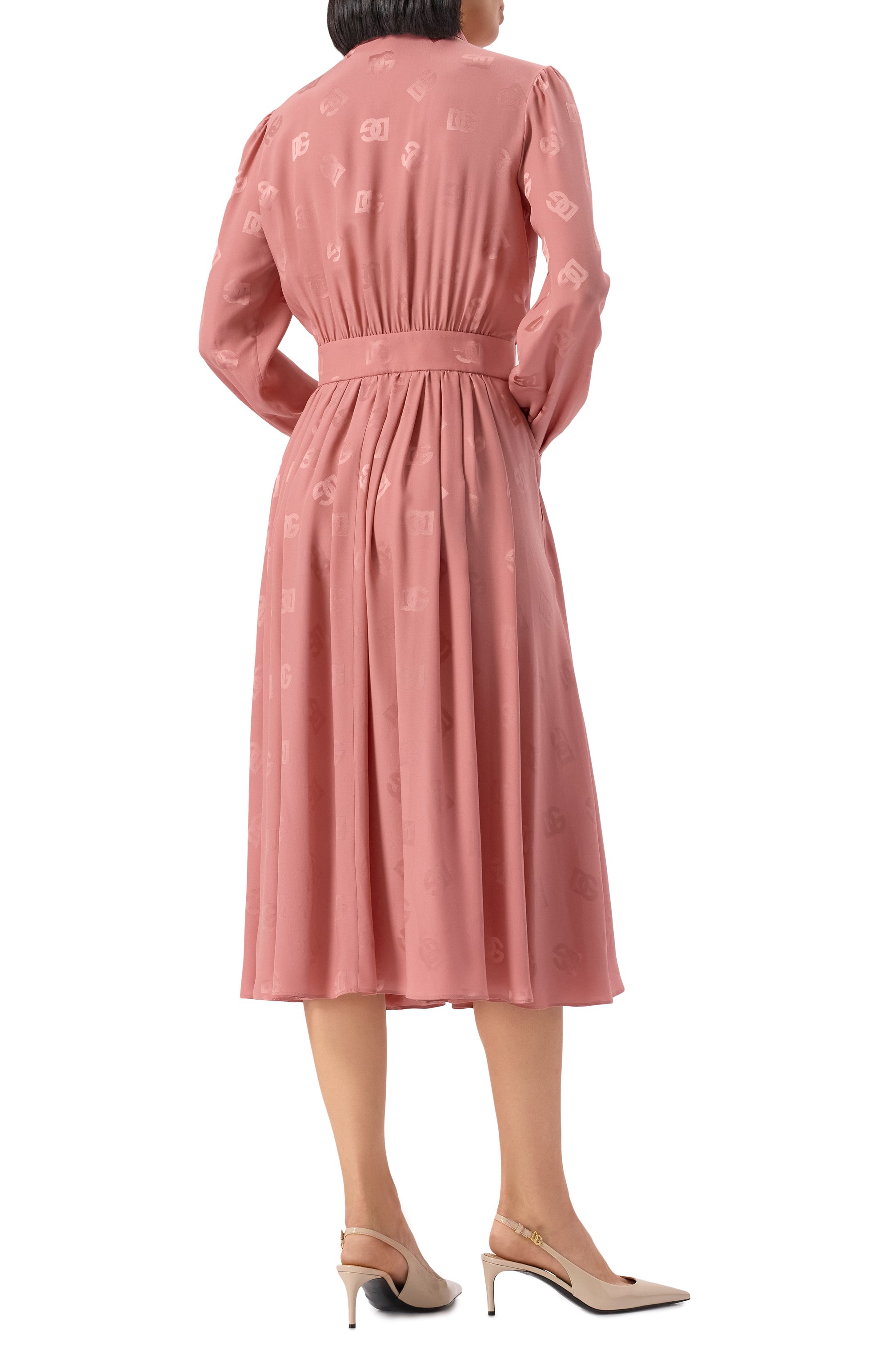 Шелковое платье DOLCE & GABBANA, арт. F6ARQT/GDCVH, фото 4