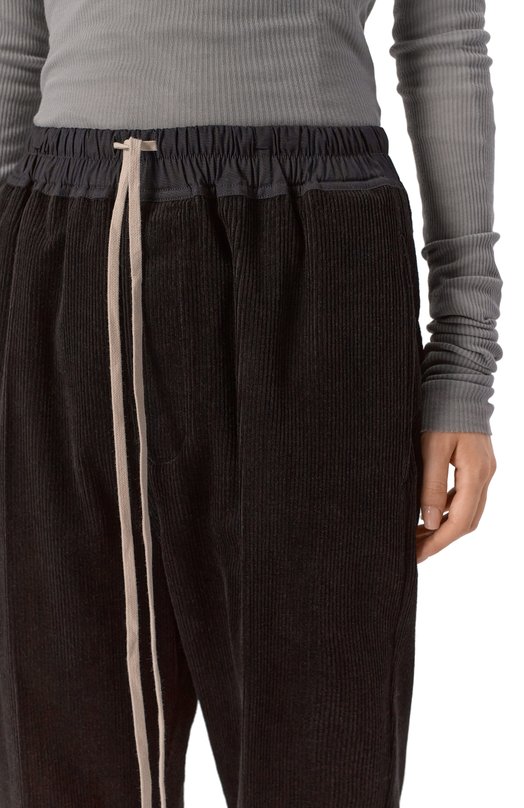 Вельветовые брюки Rick Owens RP02E4303/MLC9 Чёрный  RP02E4303/MLC9 Фото 5