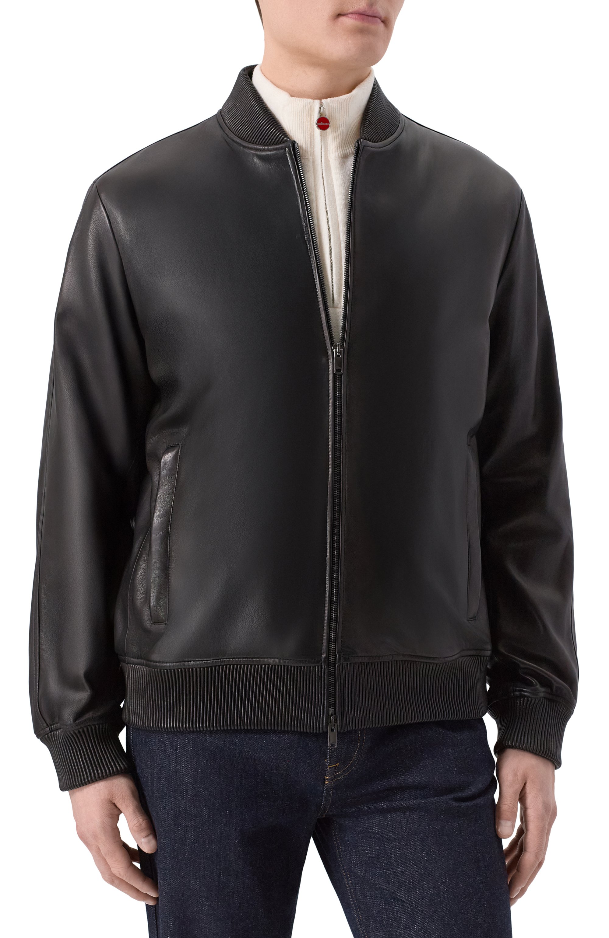 Кожаный бомбер MVST, арт. 54202, фото 3