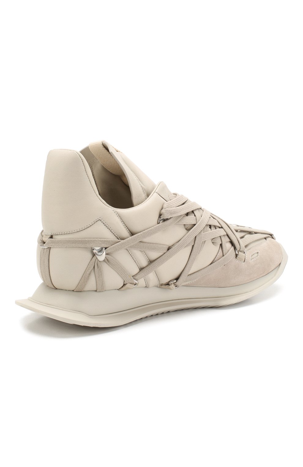 Кожаные кроссовки maximal runner RICK OWENS, арт. RR20S7813/LNWW1, фото 4