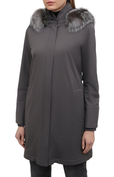 Парка с меховой отделкой капюшона LORO PIANA, арт. FAE5502, фото 3