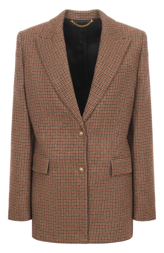 Шерстяной жакет The Kooples FVES31013K Коричневый FVES31013K