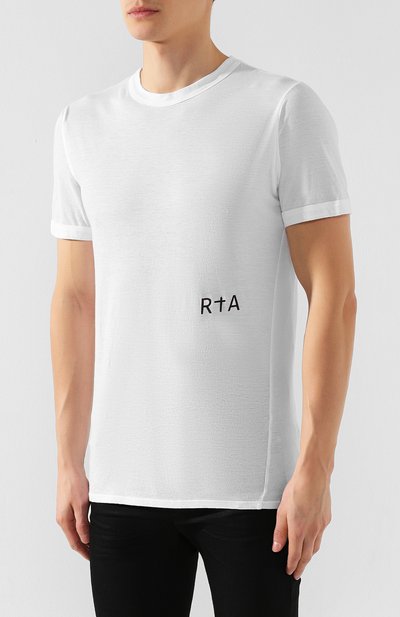 Хлопковая футболка RTA, арт. MH9347-7121WHT, фото 3